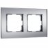 Фотография товара 'Werkel W0023106 Рамка из стекла на 2 поста Senso серебряный soft-touch'