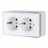 Фотография товара 'Werkel W5072101 Розетка двойная с заземлением Gallant белая'