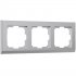 Фотография товара 'Werkel WL04-Frame-03 Рамка Werkel на 3 поста (серебряный) WL04-Frame-03'