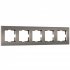 Фотография товара 'Werkel W0052963 Рамка на 5 постов Slab (бронза софт)'