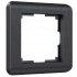 Фотография товара 'Werkel W0012104 Рамка из поликарбоната на 1 пост Stream графит'