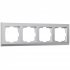 Фотография товара 'Werkel W0041865 Рамка из поликарбоната на 4 поста Stark серебряный матовый'
