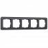 Фотография товара 'Werkel W0052104 Рамка из поликарбоната на 5 постов Stream графит'