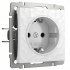 Фотография товара 'Werkel W1271001 Розетка с заземлением белый'